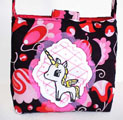 Cutie Unicorn purse handmade by Liz Wong