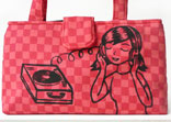 Hey DJ purse handmade by Liz Wong